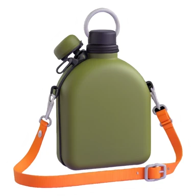 rugged outdoor canteen with strap sticker