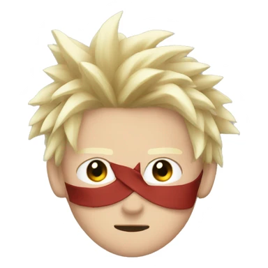 Bakugo with bow on head sticker