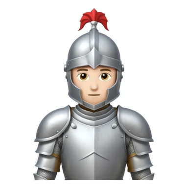 knight in white armor sticker