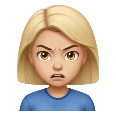 aggressive girl sticker