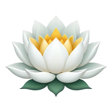 White Lotus outline logo  sticker