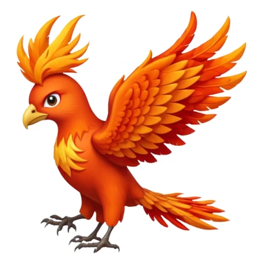 Bored blazing phoenix sticker
