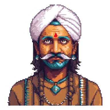 Jethalal character as an emoji, mustached Indian man with expressive face sticker