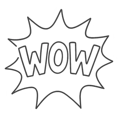 wow effect splash sticker