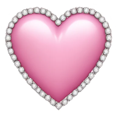 pink heart with diamonds sticker