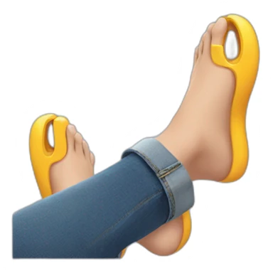 feet with headsphones sticker