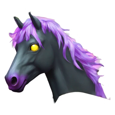 .Zombie_ Vaporwave black holographic oilslick zombie unicorn yellow caution tape sticker