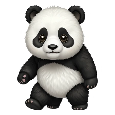 PANDA WALKING WITH FOUR LEGS WIHTOUT ANY BAMBOO STICK sticker