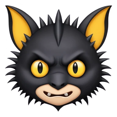 bat with emo style sticker