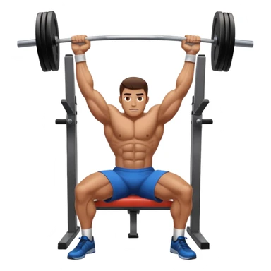mach mir eine benchpress aus dem gym sticker