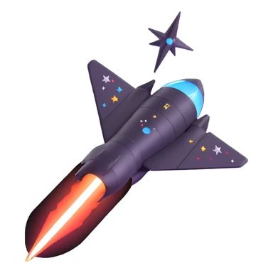 black knight satellite, stars and cosmic background sticker