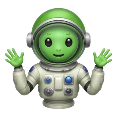 slime alien Astronaut sticker