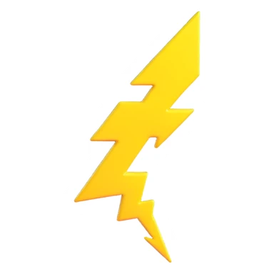 yellow lightning bolt sticker