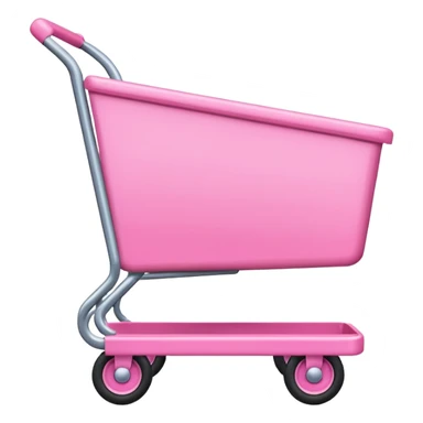 Pink cart. sticker