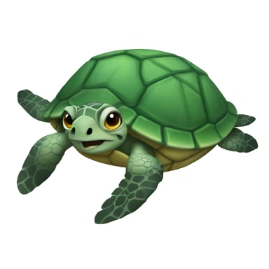 Sea turtle emoji sticker