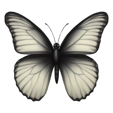 black butterfly sticker