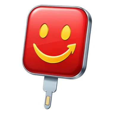 Epingle rouge  iphone sticker