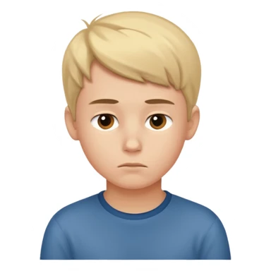 boy thinking sticker