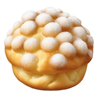 Chouquettes with sugar on top  sticker