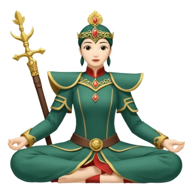 статуя дракона в стилистике древнего китая выполненая из материала нефрита sticker