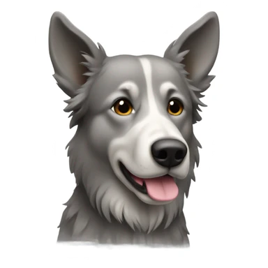 Norwegian moose dog grey sticker