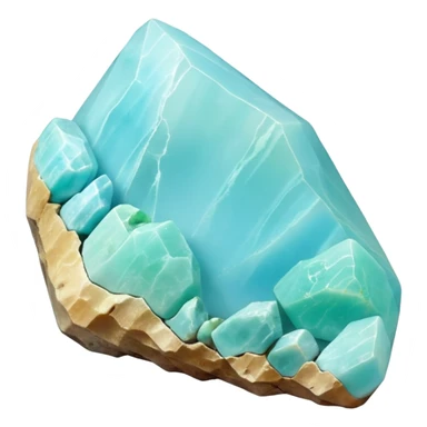 peruvian opal gemstone raw crystal detailed sticker