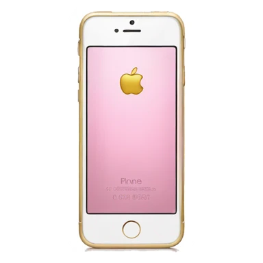 pink and gold iphone sticker