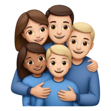 abrazar a mi papa mama he hijo sticker