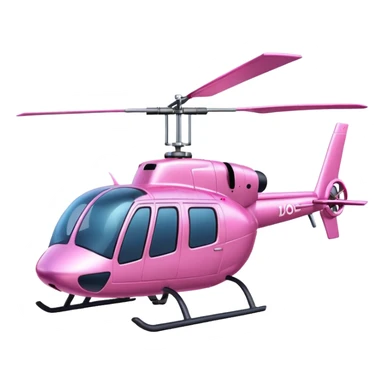 Pink helicopter sticker