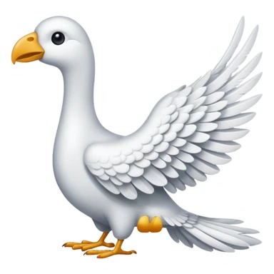 Only a wing not a bird sticker