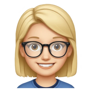 Glasses Wearing Teen sticker