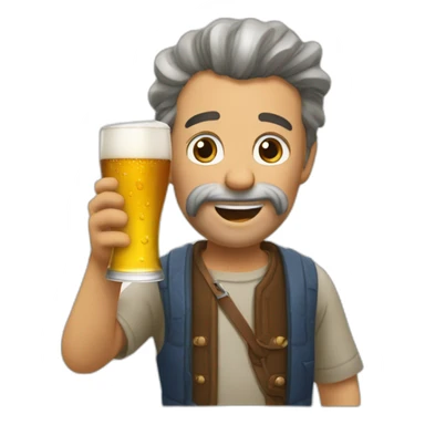 Omer simsons qui boit une biere sticker
