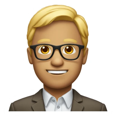 Un mono con gafas sticker