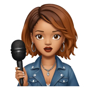 Rihanna singing sticker
