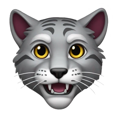 Garnet and grey wildcat school mascot sticker