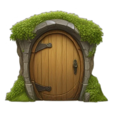 hobbit door sticker