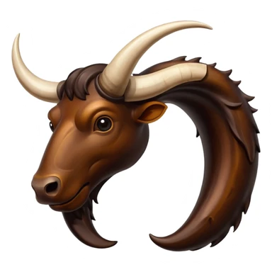 Buffalo horns. No face. sticker