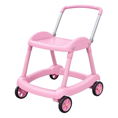 pink baby walker sticker