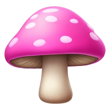 Pink mushroom  sticker