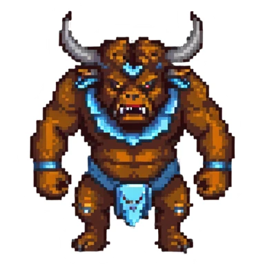 angry minotaur sticker