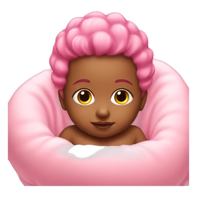 Heart pink baby sticker