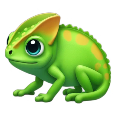 Cute little Chameleon sticker