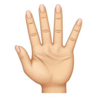 I want a emoji with just middle finger bend towards and every other fingers amd thumb straight  sticker