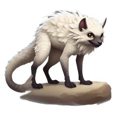  Scaly Cute Edgy Realistic Rare Fantasy Fluffy Slim Vernid-Trico-Melprin-species by LiLaiRa, by Falvie, full body sticker