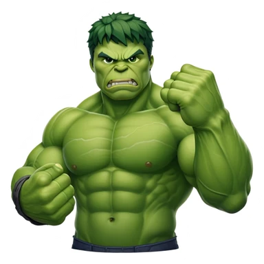 green hulk fist sticker
