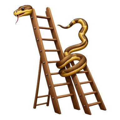 snake on a ladder sticker