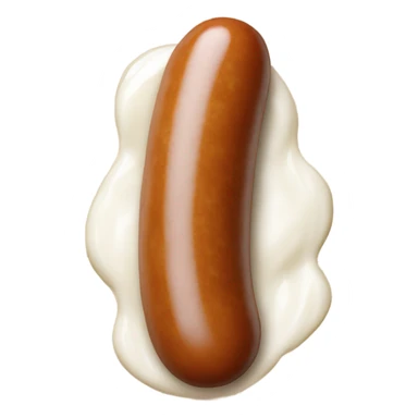 Sausage dipped in milk sticker