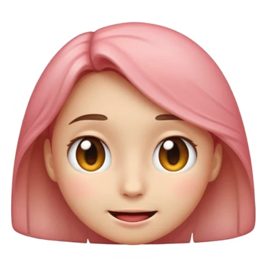 shy face emoji, apple style, blushing, looking down, subtle smile sticker