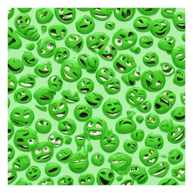 symbol that says GG in green comic font sticker