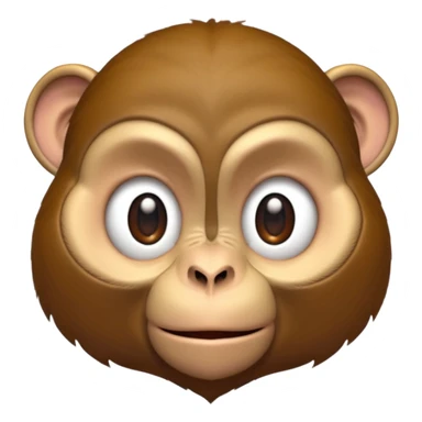 monkey moving at high speed warp speed so that hes blurry sticker